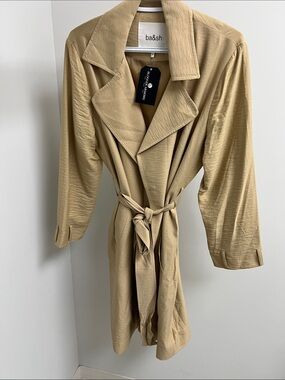 ba&sh Light Tan Belted Trench Coat